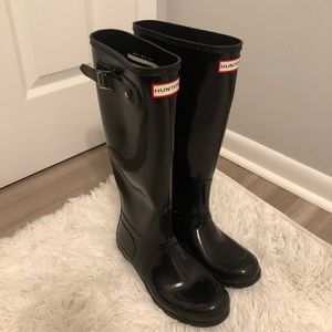 Women's Original Tall Gloss Black Hunter Boots